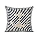 ME COO® Mediterranean Sea Sailing Anchor Compass Style Cotton Blend Pillow Case Printed Home Decorative Cushion Comfortable Back Throw Covers 18 Inches x 18 Inches 1 Pcs (ME-BZX-38)