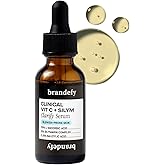 Brandefy Vitamin C + Silym Clarify Serum - Face Salicylic Acid Serum for Blemish-Prone Skin, Promotes Clear Complexion, Anti-Aging, Brightening, Made in The USA (1 oz)