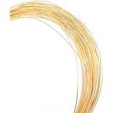 BEADIA 18K Gold Plated Wire 0.4mm 10 Meters Bead Cord for Bracelet Necklace Charm Beading Jewelry Making Findings