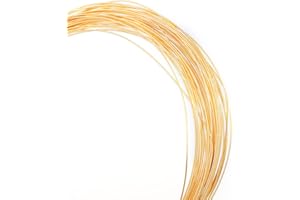 BEADIA 18K Gold Plated Wire 0.4mm 10 Meters Bead Cord for Bracelet Necklace Charm Beading Jewelry Making Findings