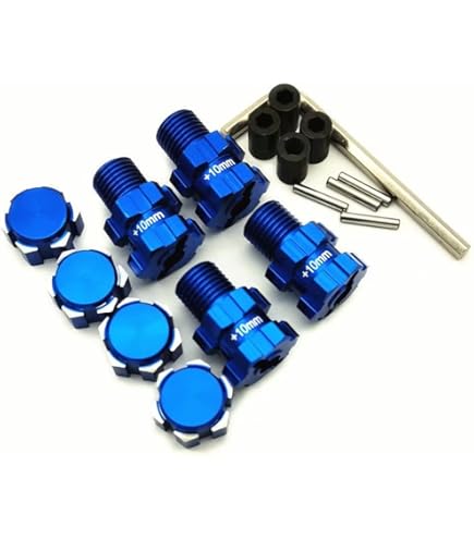 Amazon.com: Traxxas 8654 Aluminum 17Mm Splined Wheel Hubs, Blue