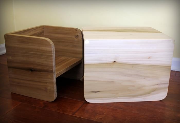 Montessori Cube Chair Set 1 Small 1 Large