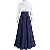 CR ROLECOS Victorian Dress Edwardian Renaissance Costume Women Medieval Vintage
