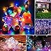 Pobon Solar String Lights Outdoor, 4 Colors Starry Lights 100 Led 33' Waterproof Copper Wire Fairy Ambiance Lighting with 2 Modes for Garden, Patio, Wedding, Christmas Party and Holiday Decoration