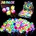 wellvo 38 Pack Light up Rings Party Favors for Kids Flashing Led Toys Glow in The Dark Party Supplies Goody Bag Stuffers