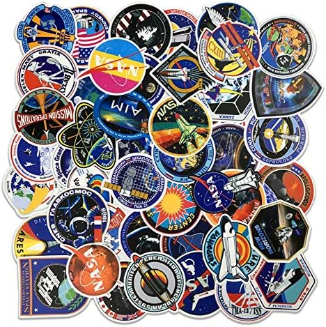 OJVVOP Nasa Astronaut Sticker Pack 49Pcs Pvc Stickers Can Be Free Diy No Need To Cut