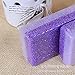 Pumice Stone Sponge Block 4 Pack by Bysiter Premium Foot File and Scrubber 2 in 1 Callus Remover for Feet Hands and Body, Perfect Pedicure Beauty Tools for Exfoliation to Remove Dead Skin (Purple)