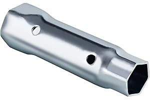 Qtcial Heavy-Duty RV Water Heater Element Wrench Socket, Dual Hex Anode Rod Removal Tool, 1-1/16 in x 1-1/2 in x 6 in, Univer