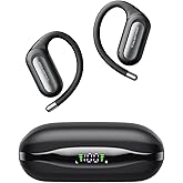 truefree DS1 Open-Ear Headphones, Bluetooth 6.0 Wireless Earbuds with Ear Hooks, Spatial Sound, 4 Mics Clear Calls, 40H Playtime, Fast Charging, Multipoint Connection, IPX5-Rated for Sports, Snug Fit