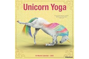 Unicorn Yoga 2025 12" x 12" Wall Calendar