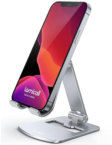 Lamicall [𝙐𝙥𝙜𝙧𝙖𝙙𝙚𝙙 Aluminum Stable Large Base Phone Stand