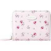 Sunwel Fashion Women Cute Print Wallets with Credit Card Slots ID Window & Zipper Coin Pouch (ROSE PINK)