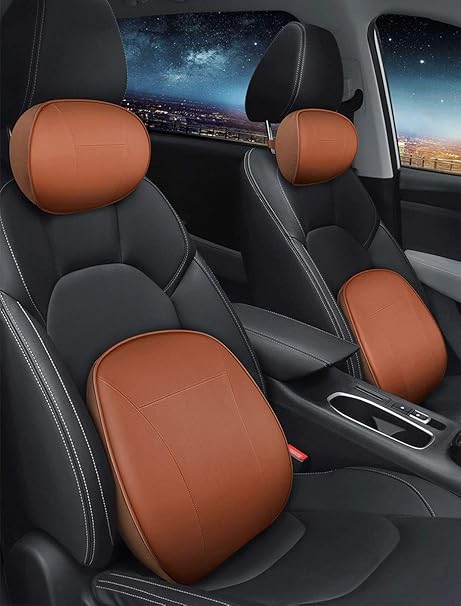 Amazon Co Jp 低反発腰クッション ランバーサポート 通気性抜群 姿ネックパッド 車 クッション 首 ヘッドレスト 低反発 腰サポート 背もたれ 頸椎サポート枕 に 車の旅行中 オフィス 椅子 Color B Size 41x40x10cm 車 バイク