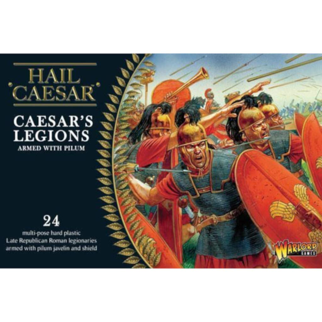 Warlord Games Caesar's Legions Romans Armed with Pilum - 28mm Scale Plastic Miniatures for Hail Caesar Highly Detailed Ancient Era Miniatures