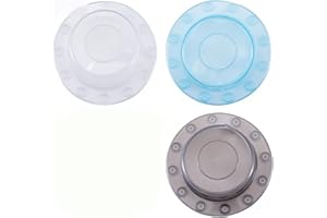3 PCS Bathtub Water Level Booster Drain Stopper: Transparent Light Blue Bronze Anti Overflow Plug Cap