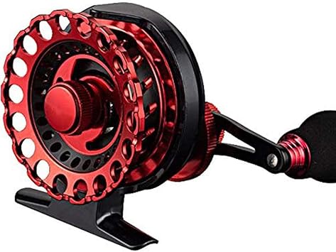 Amazon Wellvie 落とし込み リール カセ釣り イカダリール チヌ 1 2 6 レッド アルミマシンカット Wellvie Store スポーツ アウトドア