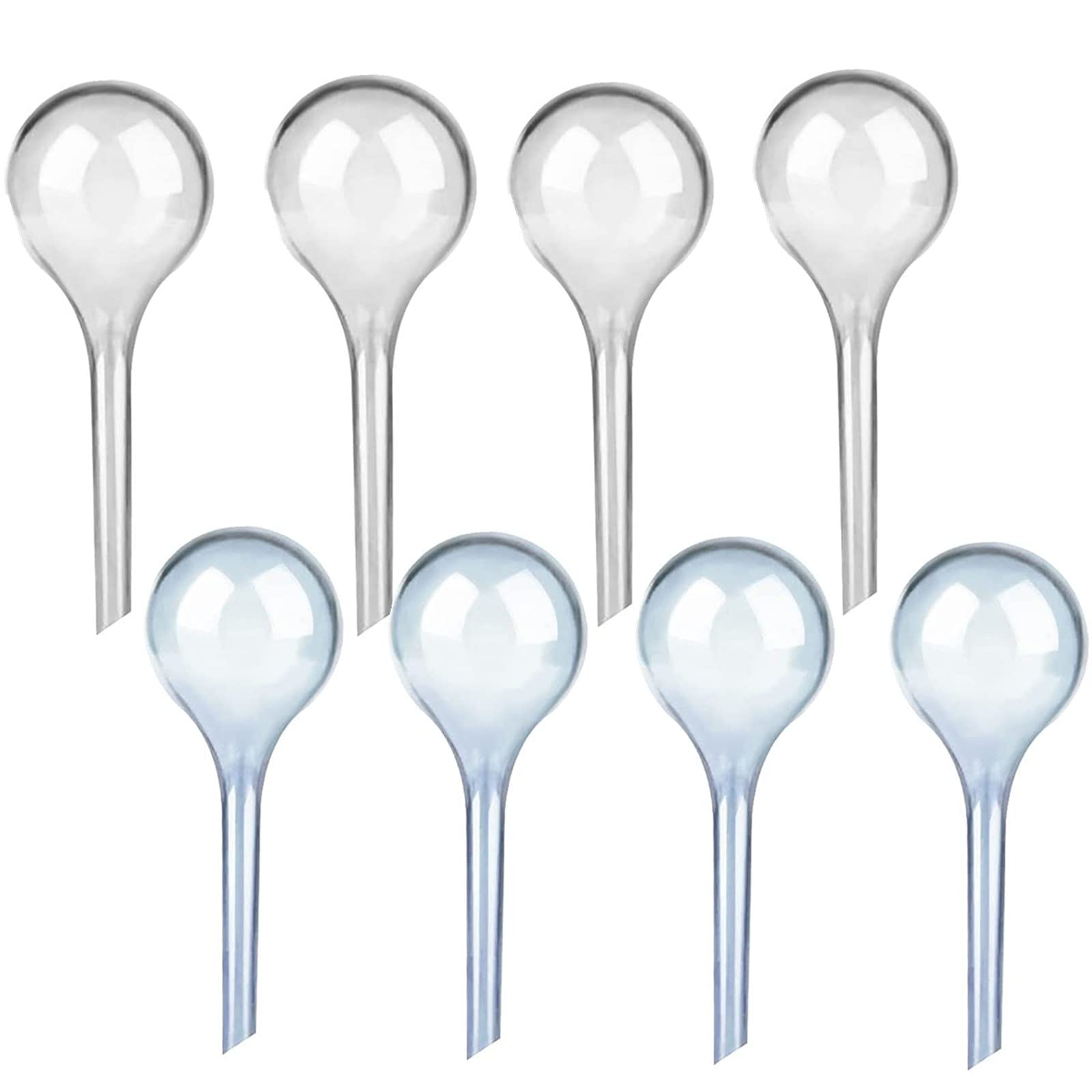 SevenMye 8 Pack Plant Watering Globes Automatic Watering Globes Plant Self Watering Bulb Waterer Automatic Watering System (4 Blue & 4 White)