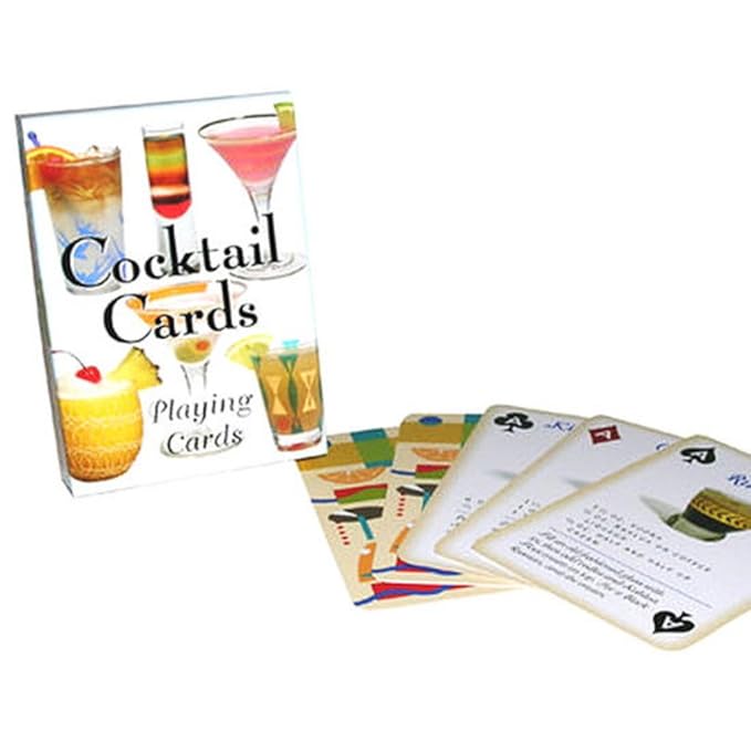 Cocktails Playing Cards Wine Game Toys & Games