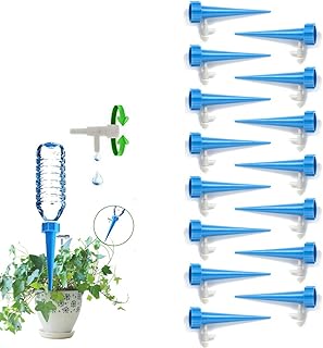 koitoy Automatisch Bewässerung 15 Stück Pflanzen Bewässerungssystem mit Einstellbar zur Blumen Topfpflanzen Passend für Wasserversorgung Während Ihrem Urlaub (Blau 15PCS)