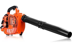 Relxxon Gas Leaf Blower 26cc Handheld, Powerful 2-Cycle Engine, 180 MPH 380 CFM, Lightweight Quick-Start for Lawn Care, Yard Debris & Light Snow (RX1868)