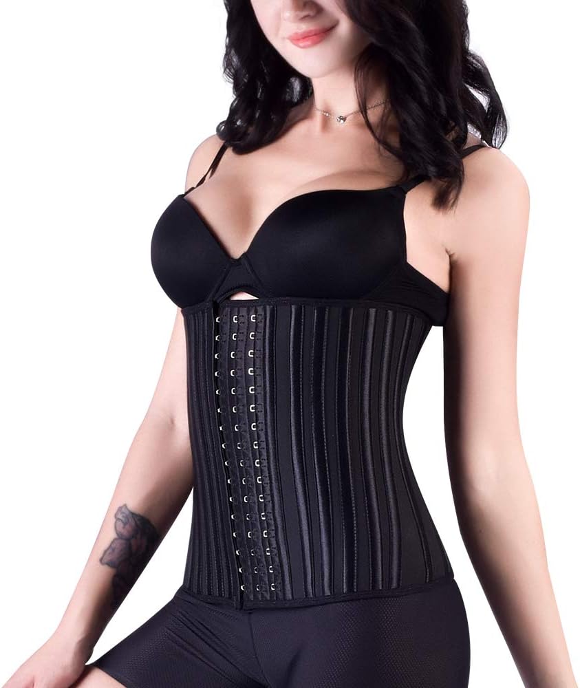 Women Waist Trainer Cincher Latex Corset 13/25/29 Bones Hourglass Waist Slimmer Body Shaper 3 Rows Hooks