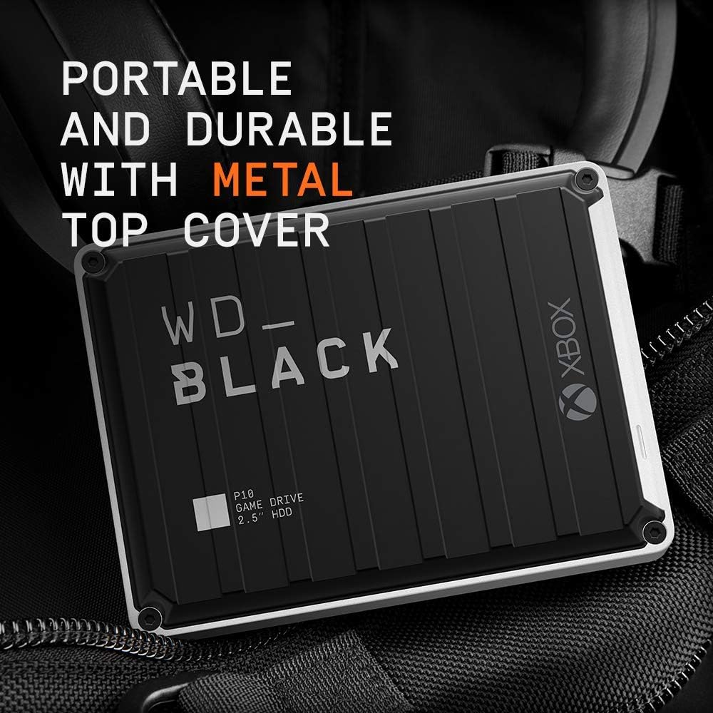 WD_Black 5TB P10 Game Drive for Xbox One, Portable External Hard Drive with 2-Month Xbox Game Pass - WDBA5G0050BBK-WESN: Computers & Accessories