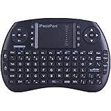 iPazzPort Wireless Mini KODI Keyboard with Touchpad for Android TV Box and Raspberry Pi 3 and HTPC KP-810-21S Black