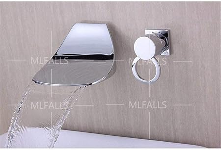 SCLL Wandmontage Bronze, Chrom, Griff, zwei Löcher, Wasserfall