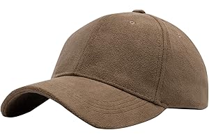 Women's Men's Suede Baseball Cap Faux Suede Leather Classic Hat Adjustable Plain Hats Casual Baseball Comfy Sun Caps