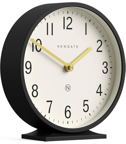 Amazon.com: NEWGATE® M Mantel Echo Desk Clock | Modern Round