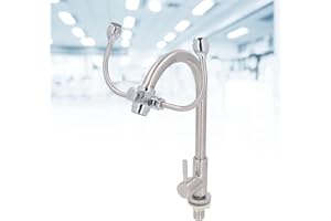 FABATER Eye Wash Station, Faucet Mounted Eyewash Station, Spray Heads Eye Wash Units, Use Emergency Eye Flush Kit with Filter for Laboratory Industry Home G1/2, Eye Wash Kit