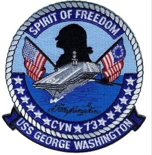 USS George Washington - Spirit of Freedom - CVN 73 Embroidered Velcro Patch(HK)