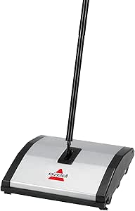 BISSELL Natural Sweep Cordless Sweeper - Dual Brush For Floors & Carpets, 100% Recycled Plastic