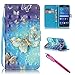 G530 Case, Galaxy Grand Prime Case, Firefish Stand Flip Folio Wallet Cover Shock Resistance Shell with Magnetic Closure for Samsung Galaxy Grand Prime G530 G530H G5308-Butterfly