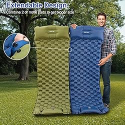 Night Cat Sleeping Air Pad with Pillow Inflatble