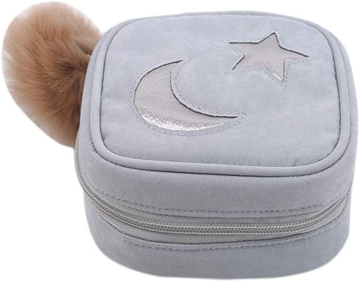 Amazon Co Jp Fliegiyi 星 月 刺繍 アイスクリーム 絶妙な 宝石箱 布 宝石 保存袋 ポータブル スタッド リング 収納ボックス アクセサリー収納 家庭用 旅行用 持ち運び可能 青い シューズ バッグ