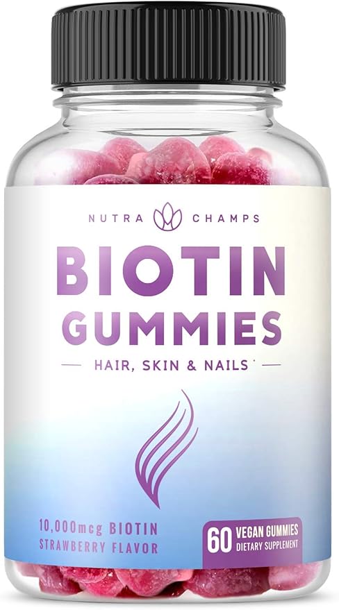Amazon Com Biotin Gummies 10 000mcg Highest Potency For Healthy