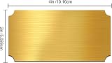 EDSG Personalised Engraved Memorial Plaque 2x4in Gold Design 3 with Adhesive view 4