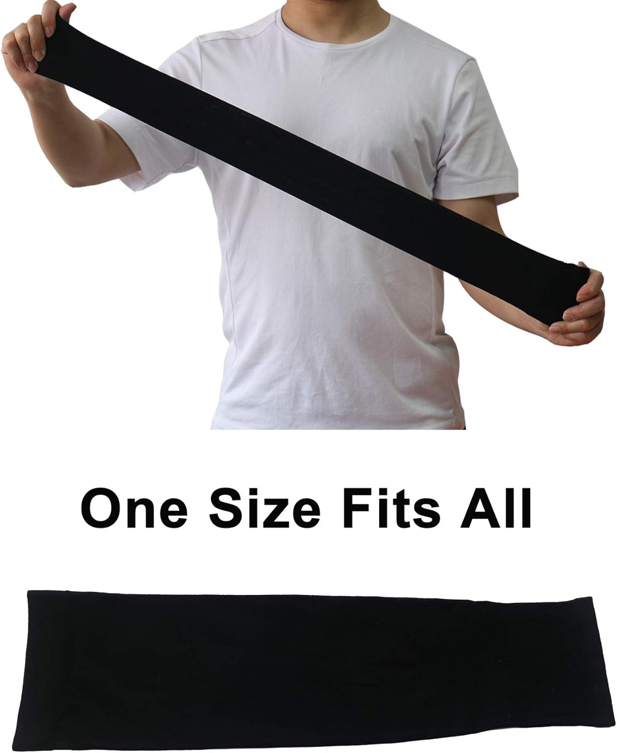 PFFY 3 Pairs UV Protection Cooling Arm Sleeves for Men and Women UPF 50 Sun Sleeve Black: Clothing
