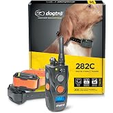 Dogtra 282C 2 Dog Training Collar with Remote, 1/2 Mile Range E Collar for Two Dogs 10 lbs and Up, 127 Levels, Nick, Constant, Pager Vibration, LCD Screen, IPX9K Waterproof, Rechargeable