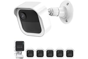 PEFECON Camera Mount for Blink Outdoor 4 (4th Gen) & Blink Outdoor (3rd Gen), Weatherproof Protective Housing and 360° Adjustable Mount with Sync Module 2 Mount (White, 5 Pack)