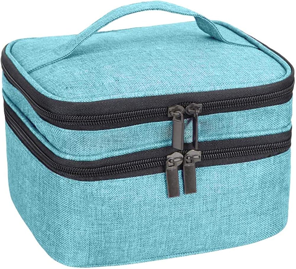 Portable Nail Polish Carrying Case,Double Layers Nail Polish Organizer