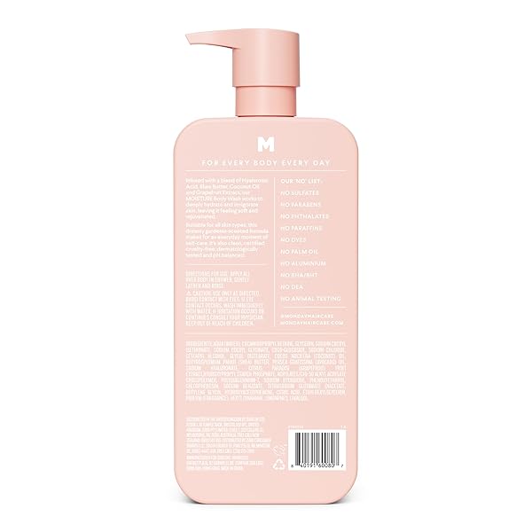 MONDAY HAIRCARE CLEANSE BODY WASH WITH GRAPEFRUIT EXTRACT, HYALURONIC ACID, SHEA BUTTER, COCONUT OIL FOR NORMAL TO OILY/COMBINATION SKIN 798 ML