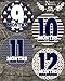 Nautical Baby Monthly Stickers - Great Shower Gift or Scrapbook Photo Keepsake