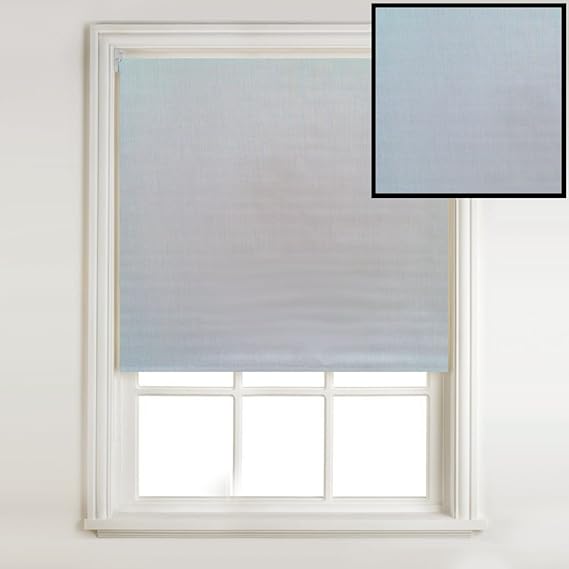 Duck Egg Blue Paris Thermal Blackout Roller Blind (5ft) Amazon.co.uk