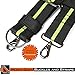 Padded Tool Belt Suspenders w/Chest Strap, Pencil Sleeve, Molle Clip | Durable 1000D Material & Metal Buckles/Hooks | Fully Adjustable Hi-Vis Harness | Construction Grade Carpenter Suspension Rig