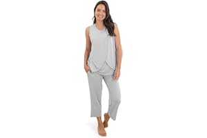 Kindred Bravely Tulip Hem Maternity & Nursing Pajamas | Tank Top Nursing Pajama Set for Women