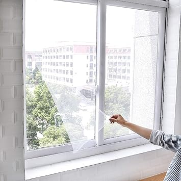 Amazon Artkiva 簡易網戸 張り替え 小窓用貼るだけ防虫網 簡単取り付け 蚊防ぐあみど 式 あみど網 窓用貼るだけ 150cm 0cm 簡単取り付け 虫よけ 補修 網戸カーテン 設計 通気性あり 風通し 防塵 蚊防ぐ 夏向け アイテム ホワイト 網戸