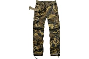 XNMAYA Women's Cargo Pants Quick Dry Casual Military Army Camo Combat Work Casual Pants with Pockets