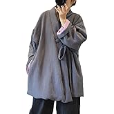 NFYM Women Hanten Cotton Jacket Japanese Kimono Style Warm Quilted Winter Coat
